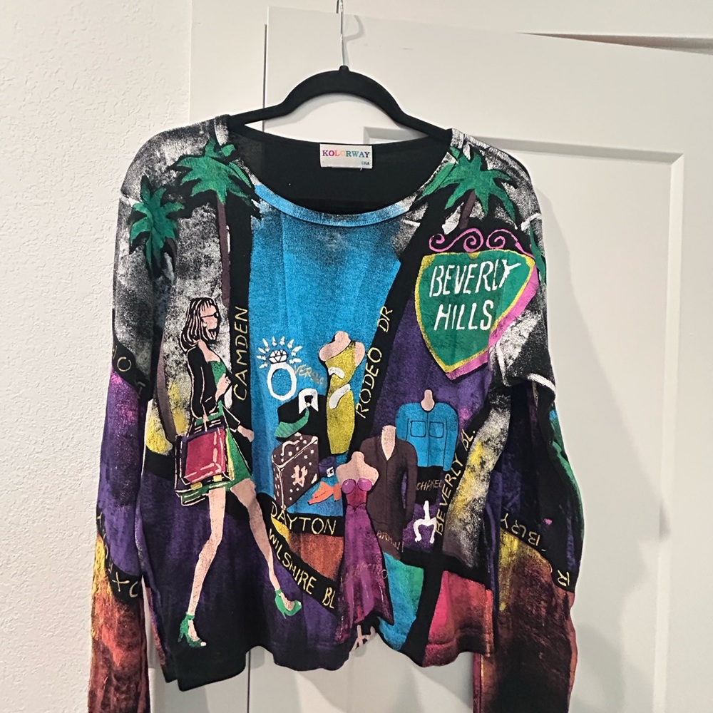 Kolor Beverly Hills Graphic Long Sleeve Tee - Multicolor